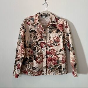 Carol Anderson Collection Floral Jacket- Size Medium